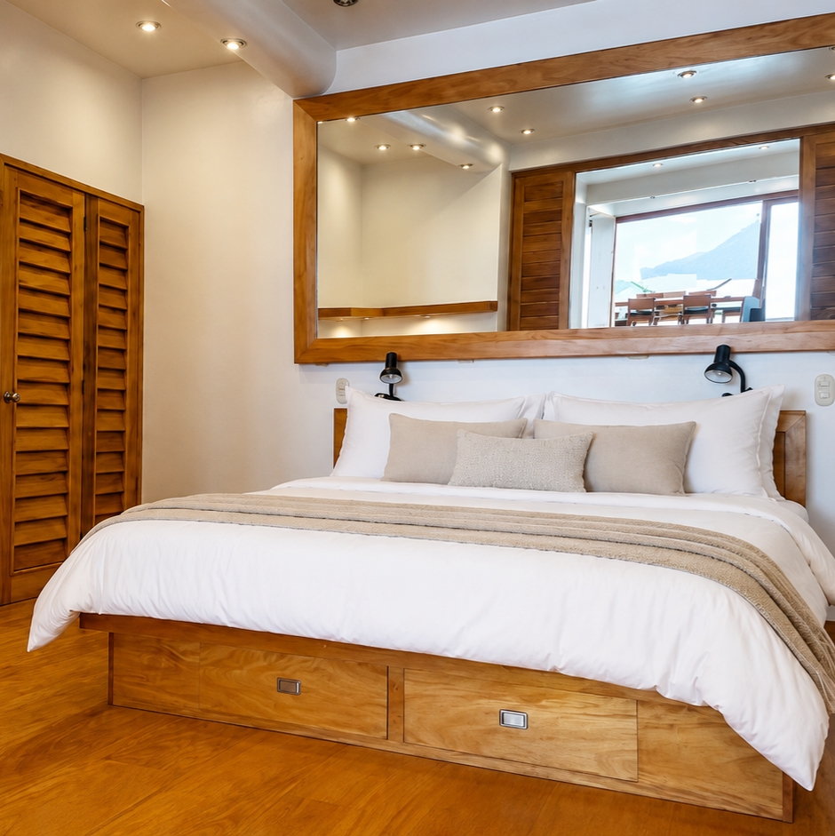 King-size comfort, for restful nights and peaceful mornings.